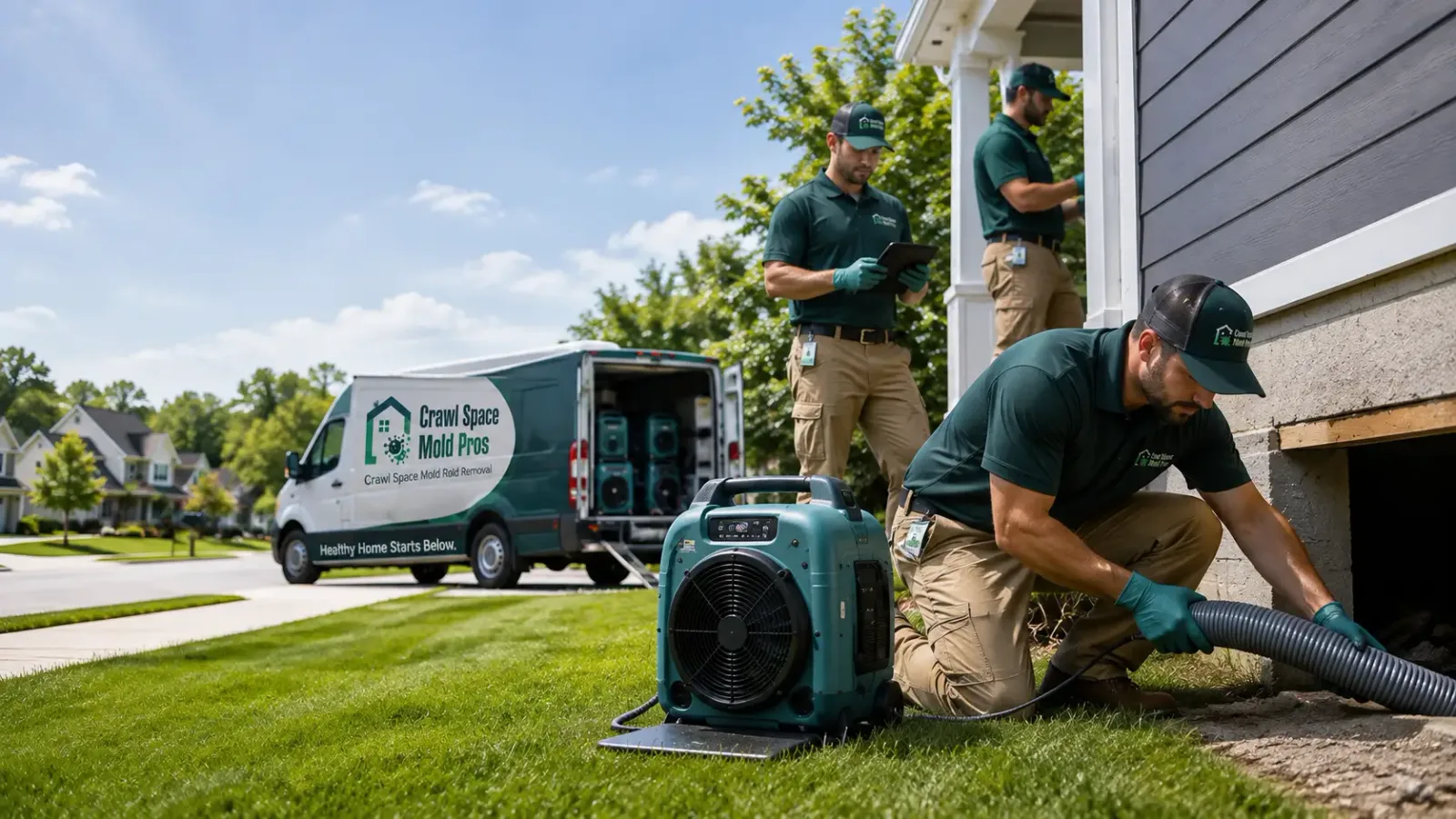 Crawl Space Mold Removal in Jackson, MN